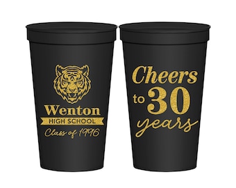 High School Reunion Cups, Class of 1996 Reunion, 30 Year Reunion, Class Reunion Favors, College Reunion, Reunion Decorations | 140002