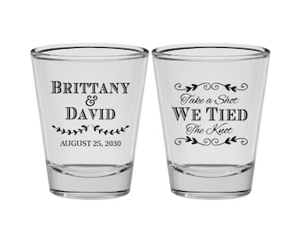 Wedding Shot Glass Favors, Personalized Shot Glasses, Shot Glasses, Shot Glass, Custom Shot Glass, Wedding Favor Shot Glasses | 552