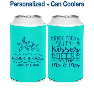 Sandy Toes and Salty Kisses, Cheers to the Mr and Mrs, Personalized Wedding Gift, Tropical Wedding Gift, Beach Wedding Gift, Starfish | 356