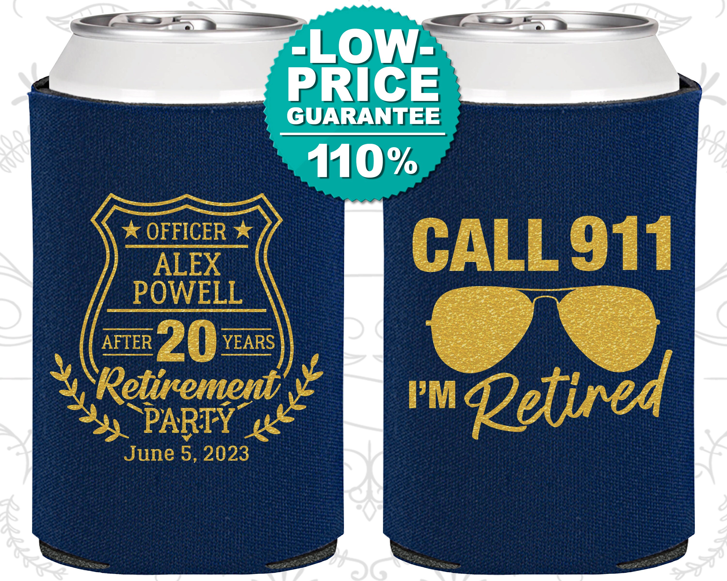Retirement Party Favors Retirement Can Coolers Retirement Etsy