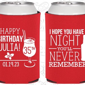 35th Birthday, 35th Birthday Favors, Cheap Party Ideas, I hope you have a night you&#39;ll never remember, Birthday Party Favors | 20092