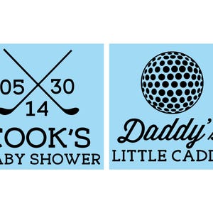 Daddys little caddy, Baby Shower Decorations, Golf Baby Shower, Sports Baby Shower, Baby Shower Can Coolers, Baby Shower Items | 90135 image 2