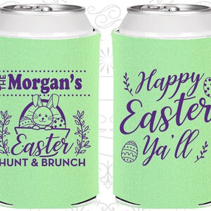 Easter Party Favors, Easter Can Coolers, Easter Party Ideas, Easter Décor, Easter Brunch, Happy Easter Yall, Easter Bunny | 210010