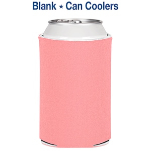 50 Pack - Blank Can Coolers Strawberry Ice Blank Coolers Light Pink Foam Can Holders Collapsible Bulk Beer Huggers DIY Crafts