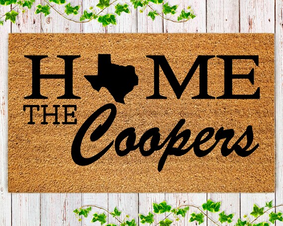 Personalized Door Mat Custom Doormat Welcome Mat Custom Mat