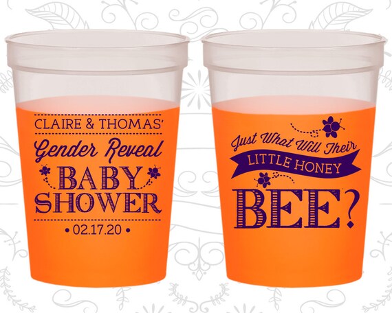 Just what will their little honey bee, Baby Shower Mood Cups, Floral Baby Shower, Honey Bee Baby Shower (90018) Il_570xn