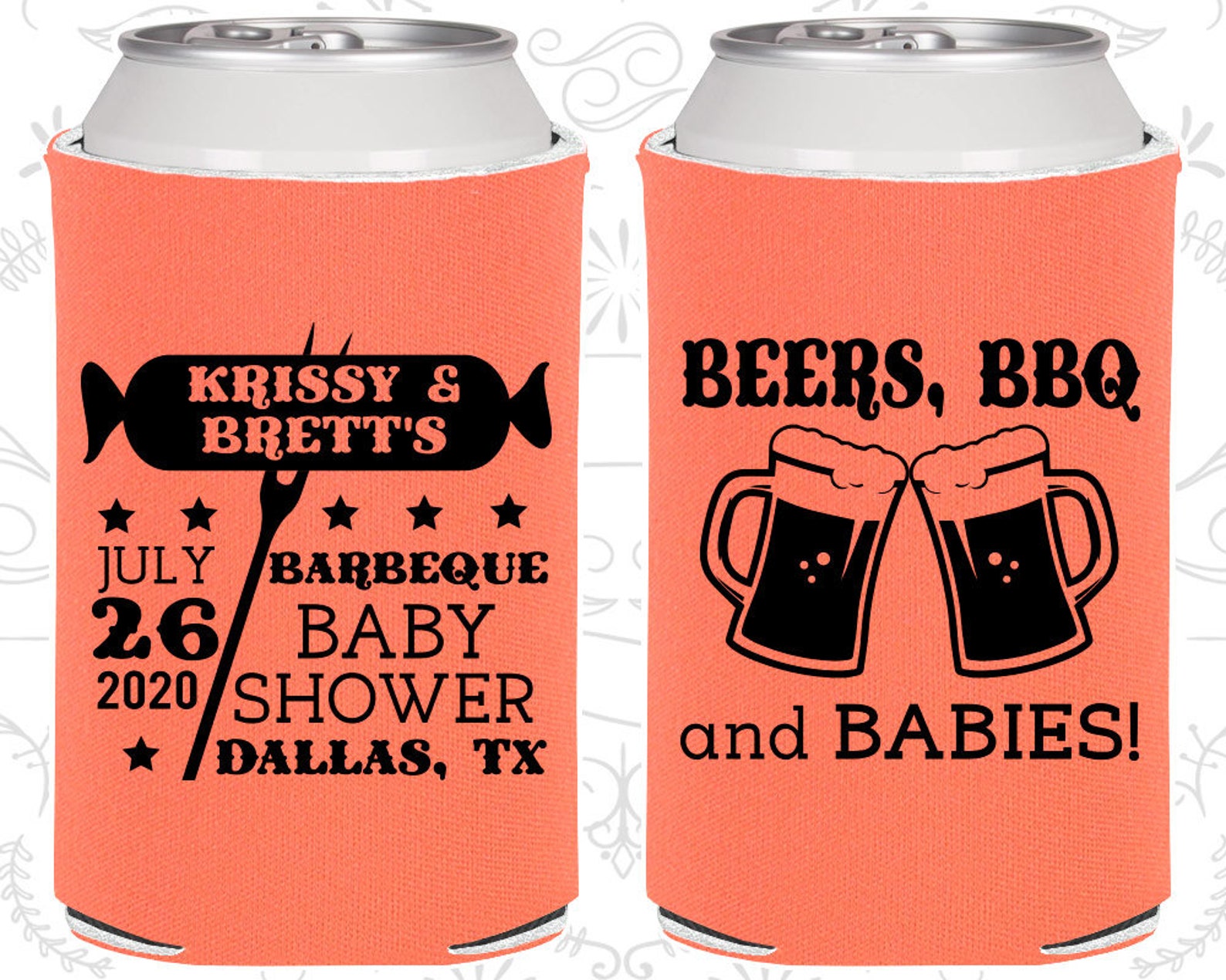 BBQ Baby Shower Baby Shower Favors Barbecue Baby Shower Etsy
