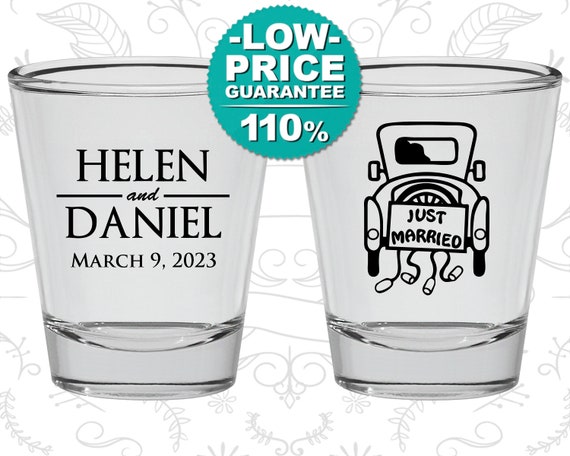 Custom Shot Glasses, Shot Glasses, Shot Glass, Wedding Favors, Wedding Shot Glasses, Personalized Shot Glasses, Custom Shot Glass (C13) Il_570xn