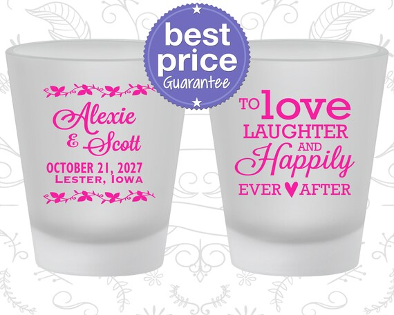 Custom Shot Glasses, Shot Glasses, Shot Glass, Wedding Favors, Wedding Shot Glasses, Personalized Shot Glasses, Custom Shot Glass (C32) Il_570xn