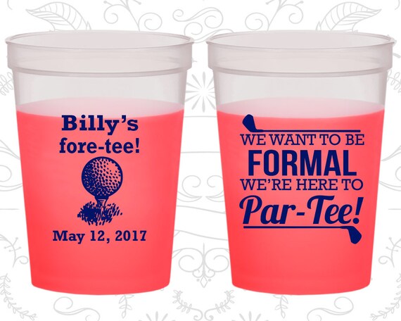 40th Birthday Mood Cups, Fore Tee Birthday, Golf Birthday, Birthday Color Changing Cups (20134) Il_570xn