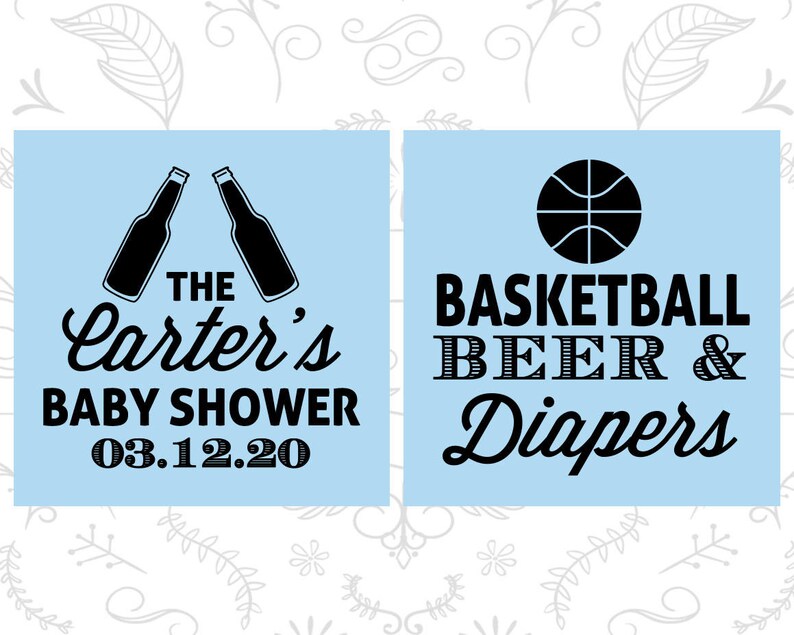Baby Shower Shot Glasses 90133 Basketball Baby Shower Basketball Beer and Diapers Baby Shower Glassware
