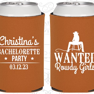 Wanted Rowdy Girls, Printed Bachelorette Gift, Country Bachelorette Party Favors, Bachelorette Favors 60049 image 1