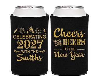 New Years Eve Party Favors, New Years Can Coolers, 2027 NYE Favors, Cheers to the New Year | 170023