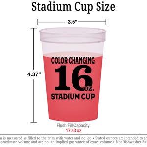 Stadium Cup Size