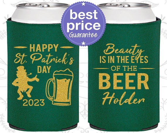 St Patricks Day Favors, St Patricks Day Can Cooler, St Pattys Day, St Patricks Day Idea, Shamrock, Leprechaun (200019) Il_570xn