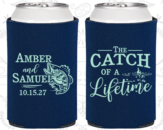 The Catch of a Lifetime, Wedding Ideas, Fisherman Gifts, Fisherman Wedding  Favors, Fish and Hook,fishing Wedding Favors Can Coolers 246 