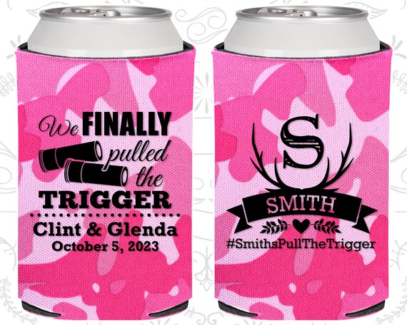 We finally pulled the trigger, Personalized Wedding, Antler Wedding Favors, Antler Favors, Wedding Can Coolers (564) Il_570xn