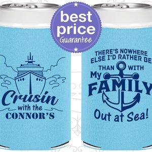 Family Vacation Gifts, Vacation Can Coolers, Family Vacation Favors, Family Cruise Vacation Favors, Cruise Ship Gifts | 180031