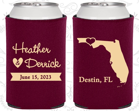 Florida Wedding Gifts Coolies Destination Wedding Favors Etsy