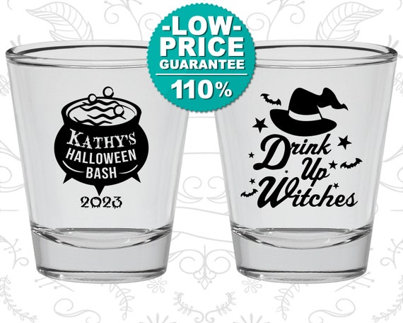 Halloween Shot Glass, Halloween Favors, Personalized Halloween, Halloween Party Supplies, Drink up Witches, Halloween Bash (250004) Il_570xn
