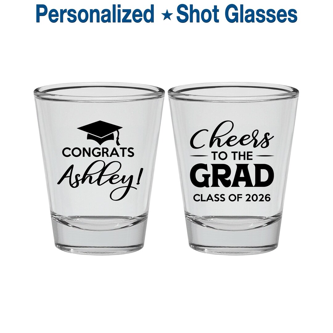 Graduation Shot Glass, Graduation Party Favors, Grad Gifts, College ...