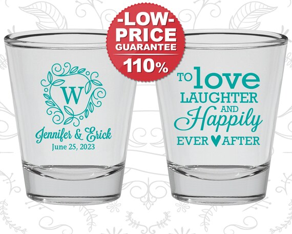 Wedding Shot Glass, Shot Glasses, Shot Glass, Wedding Favors, Custom Shot Glasses, Personalized Shot Glasses, Custom Shot Glass (C61) Il_570xn