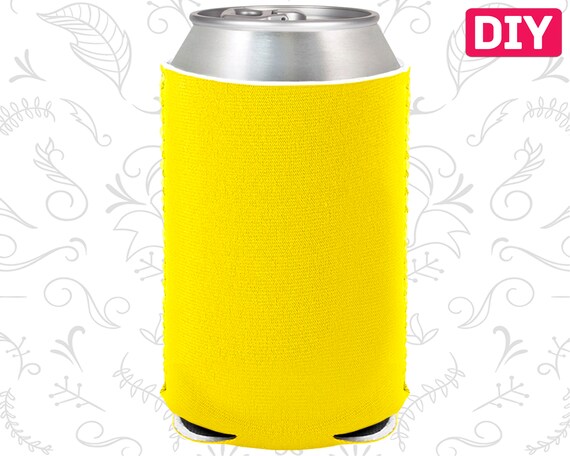 Blank Neoprene Can Coolers Yellow Blank Coolers Collapsible Can Holders Bulk Beer Huggers DIY Crafts Il_570xn
