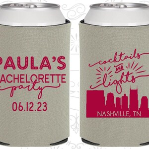 Cocktails and Lights, Unique Bachelorette Party, Nashville Bachelorette Gifts, Tennessee Bachelorette Gifts, Bachelorette Gift | 60068