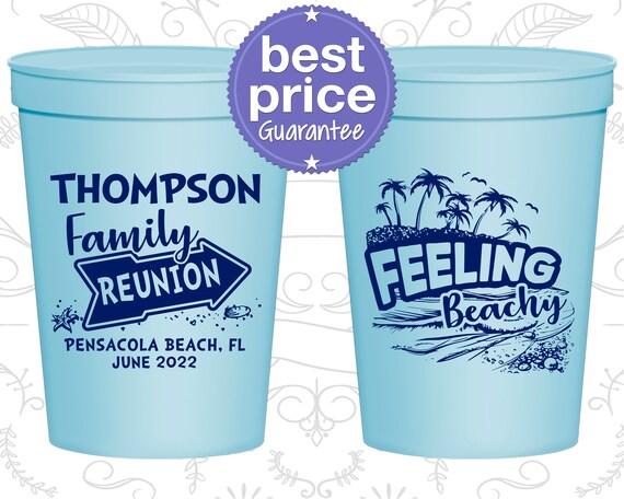 Family Reunion Stadium Cups, Family Reunion Gifts, Family Reunion Party Ideas, Family Reunion Beach, Feeling Beachy (160014) Il_570xn