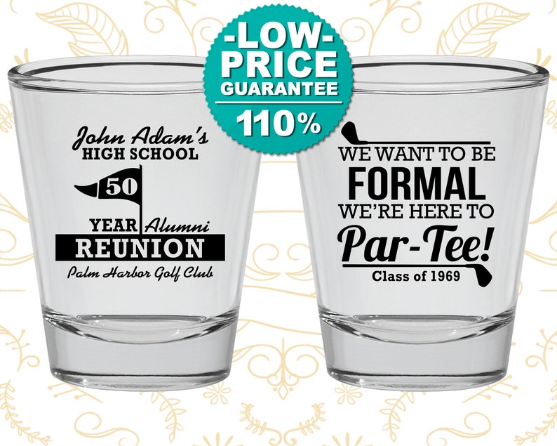 140024 Class Reunion Favors College Reunion 50 Year Reunion High School Reunion Shot Glass Class of 1969 Reunion Reunion Decor
