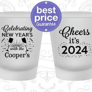 New Years Shot Glass, New Years Eve Party Favors, NYE Party 2025, Cheers New Years | 170024