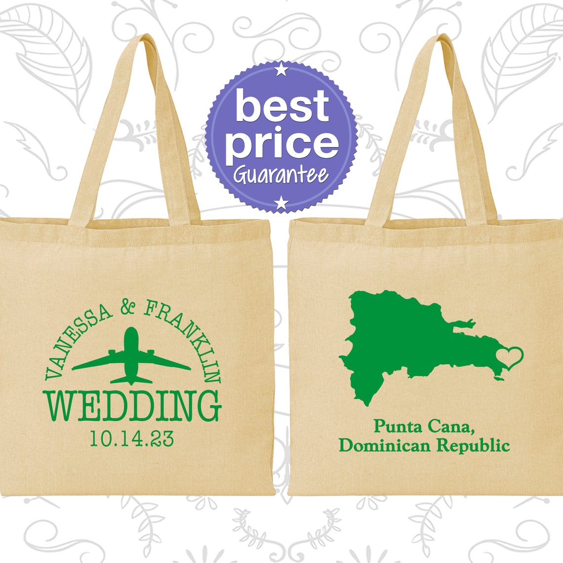 CafePress Dominican Heart Tote Bag - Natural Canvas Reusable Shopping Bag - View #2