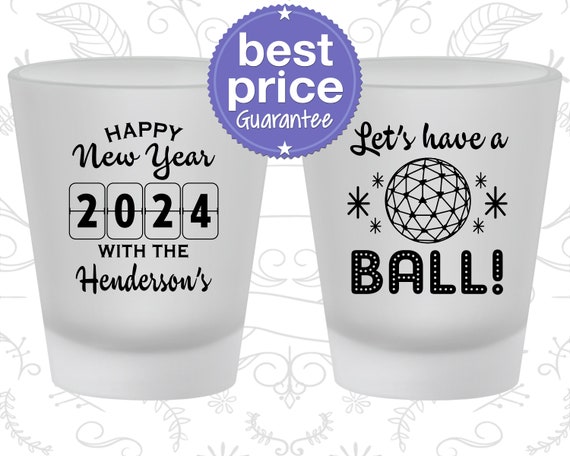 New Years Shot Glass, New Years Eve Party Favors, New Years Eve Ideas, Happy New Year (170001) Il_570xn