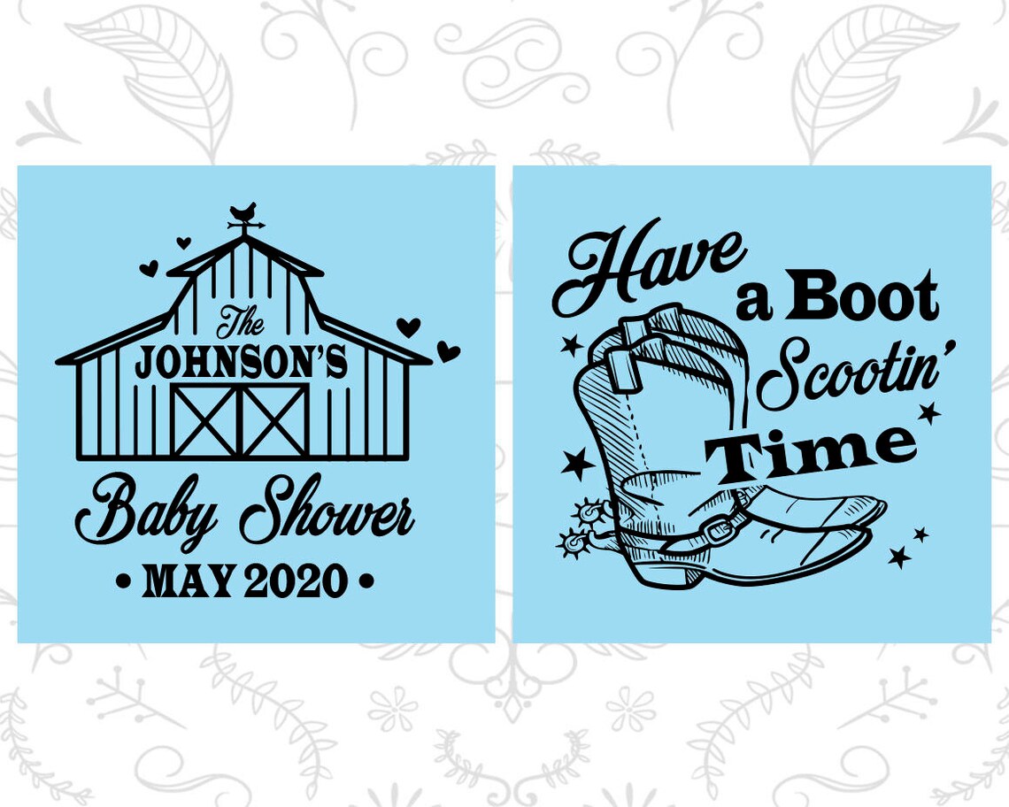 Boot Scootin Baby Shower Baby Shower Frosted Cups Country Etsy