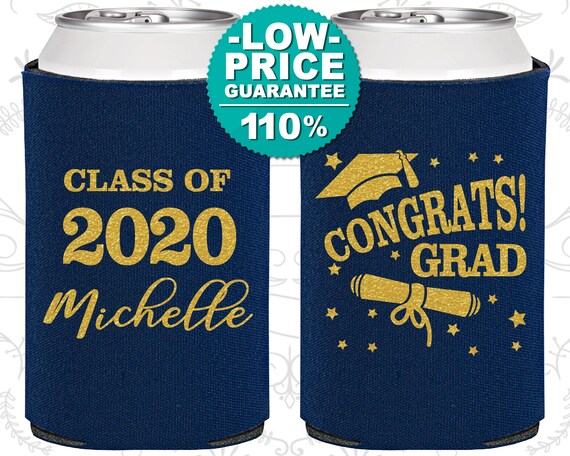 Graduation Favors, Graduation Can Cooler, Graduation Party Ideas, Graduation Party Decorations, Class of 2020 Gift, Congrats Grad (130027) Il_570xn
