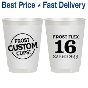 Frosted Cups, Shatterproof Cups, Frost Flex Cups, Frosted Plastic Cups, Personalized Frosted Cups, Custom Frosted Cups, 16 oz Plastic Cups