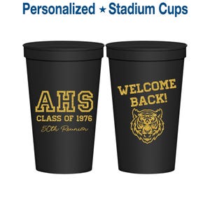 High School Reunion Cups, Class of 1976 Reunion, 50 Year Reunion, Class Reunion Ideas, College Reunion, Reunion Decorations | 140014