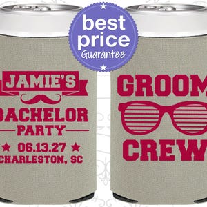 Grooms Crew, Personalized Bachelor Party Items, Beach Bachelor Party, Bachelor Party Gifts | 40047