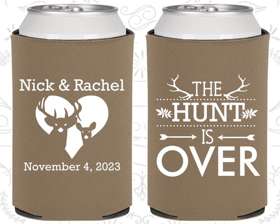 The Hunt is Over Wedding Favors, Wedding Favors, Antler Wedding Favors, Deer Antler Wedding Favors, Wedding Favor Coolies (471) Il_570xn