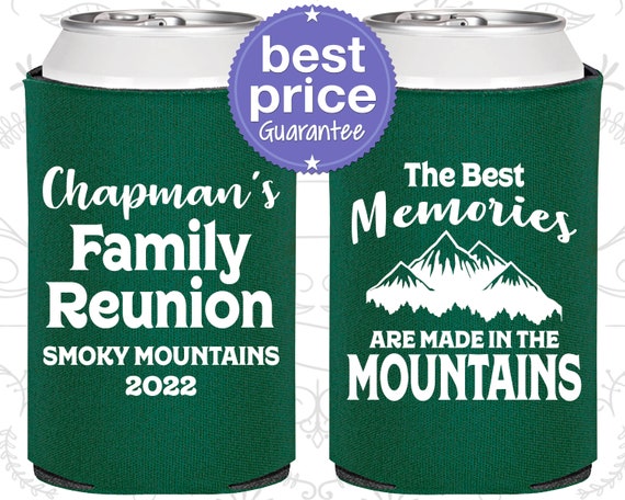 Family Reunion Gifts, Family Reunion Can Coolers, Family Reunion Party Ideas, Mountains, Family Reunion Camping (160043) Il_570xn