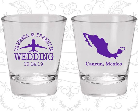 Mexico Shot Glass, Mexico Shot Glasses, Mexico Glass, Mexico Glasses, Mexico Glassware (C184) Il_570xn