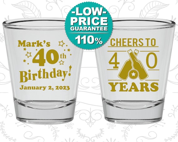 Birthday Shot Glasses Near Me / Buy Personalized Shot Glasses 1 75 Oz Set Of 10 Custom Text Logo ...