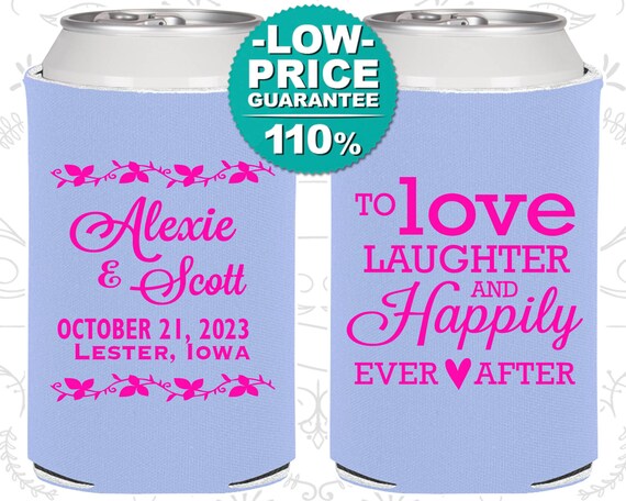 Wedding Favor Can Coolers, Custom Wedding Favors, Personalized Wedding Favors, Rehearsal Dinner Favors, Wedding Favors for Guest (C32) Il_570xn