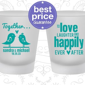 Custom Shot Glasses, Frosted Shot Glass, Frosted Shot Glasses, Wedding Shot Glasses, Personalized Shot Glasses, Custom Shot Glass | 680