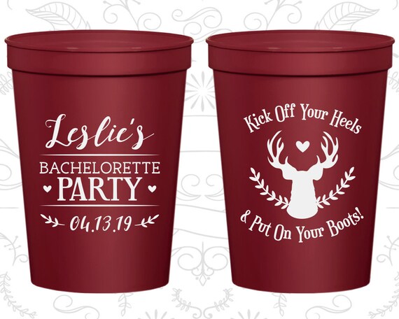 Kick off your heels and put on your boots, Bachelorette Cup Custom, Country Bachelorette Cups, Bachelorette Cups (60102) Il_570xn