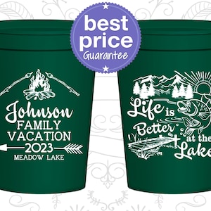 Family Vacation Stadium Cups, Family Vacation Gifts, Lake House Cups, Lake Vacation, Family Lake House, Life is better at the Lake | 180011