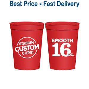Plastic Cups, Stadium Cups, Party Cups, Plastic Stadium Cups, Plastic Party Cups, Personalized Plastic Cups, Custom Plastic Cups, 16 oz Cups