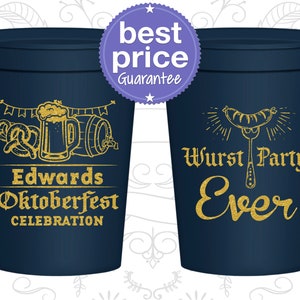 Oktoberfest Party Cups, Oktoberfest Favors, Oktoberfest Decorations, Oktoberfest Invites, Wurst Party Ever (240008)