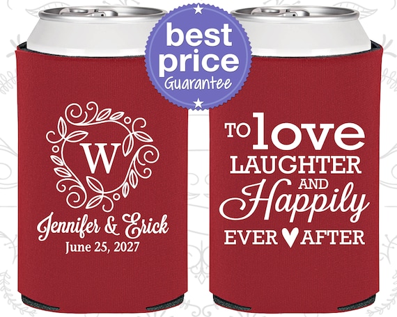 Custom Wedding Favor Can Coolers, Personalized Wedding Favors, Wedding Favors, Wedding Rehearsal Dinner Favors, Wedding Reception (C61) Il_570xn