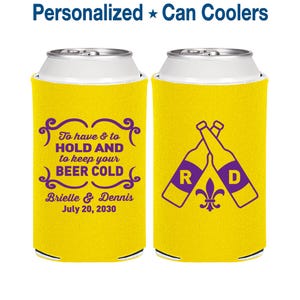 Custom Wedding Favor Can Coolers, Personalized Wedding Favors, Wedding Favors, Wedding Reception | 378 image 1